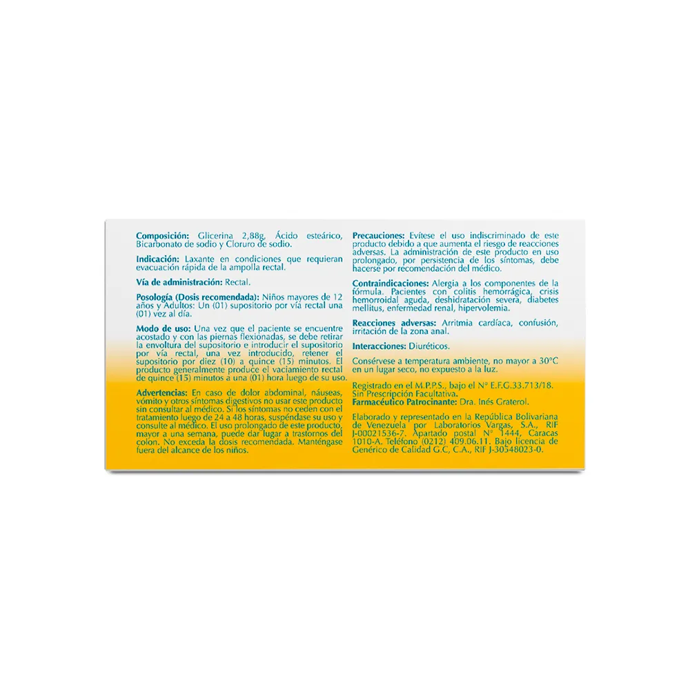 GLICERINA 2,88g SUPOSITORIOS - Image 2