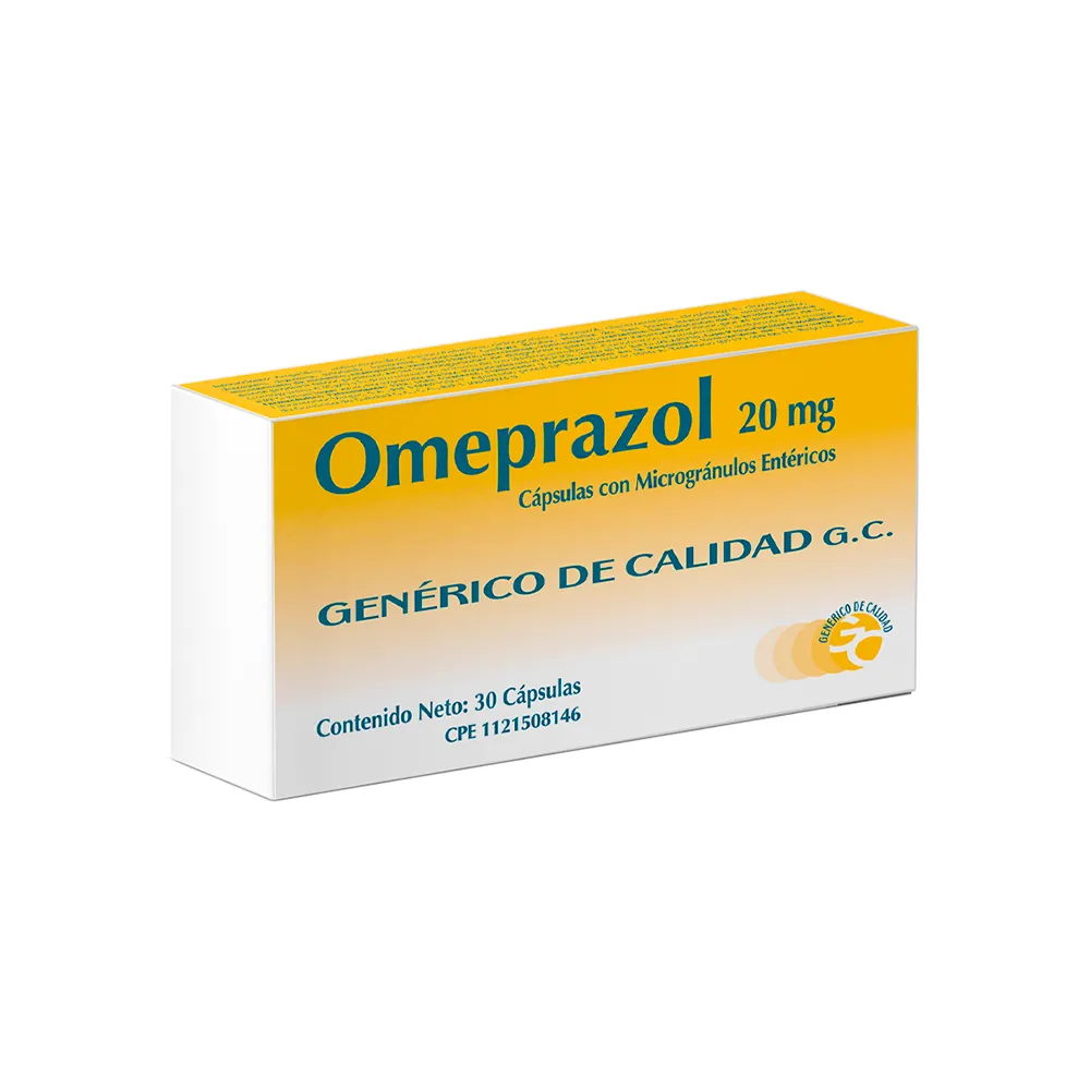 OMEPRAZOL 20mg CÁPSULAS CON MICROGRÁNULOS ENTÉRICOS - Image 2