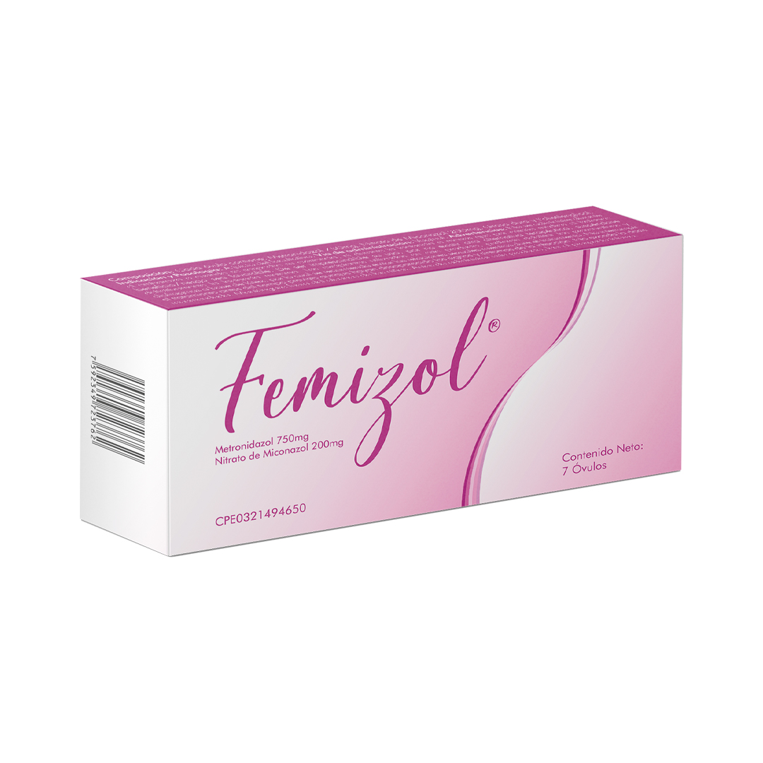 FEMIZOL 750mg-200mg ÓVULOS Metronidazol-Nitrato de Miconazol - Image 2
