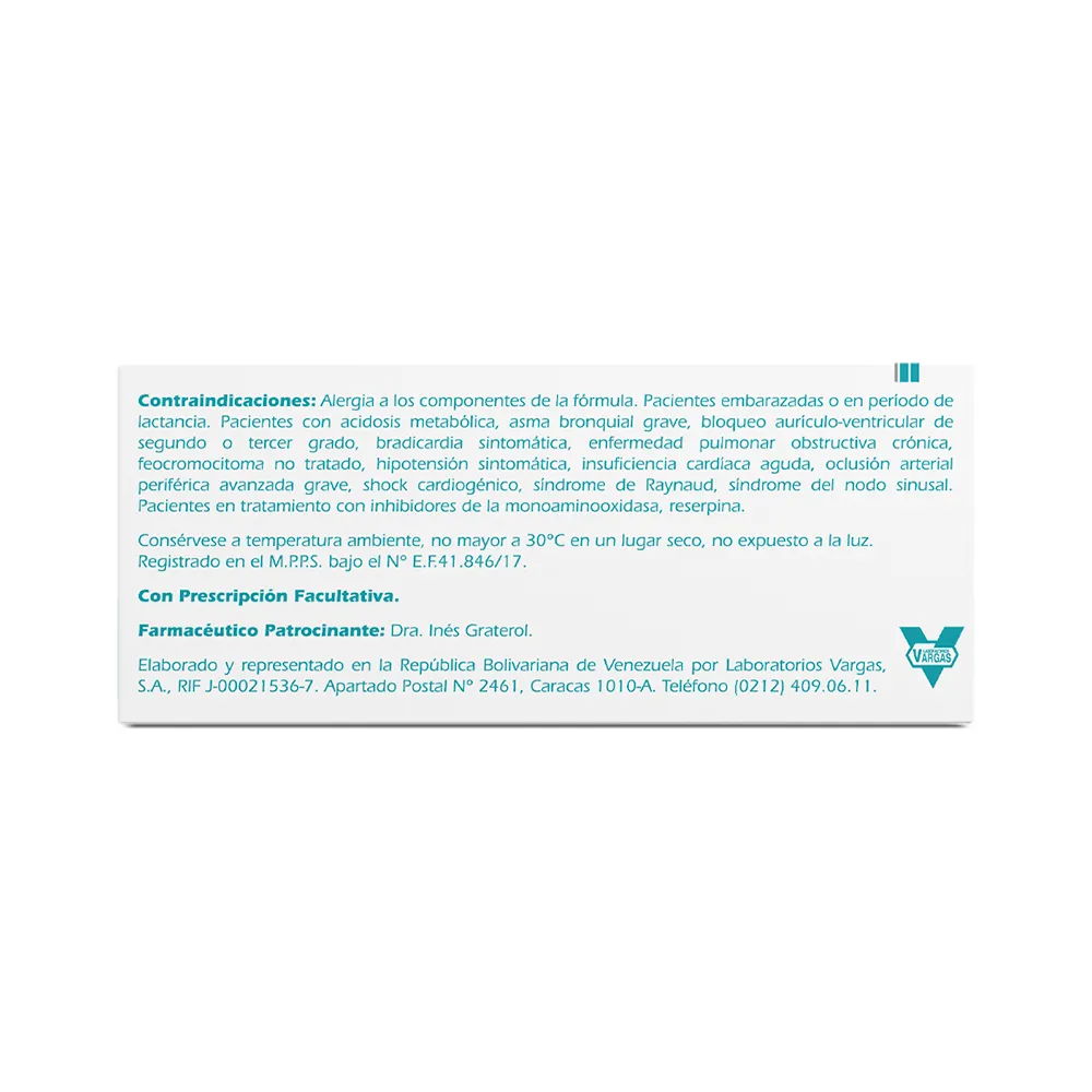 BIPROLIL® 1,25mg COMPRIMIDOS RECUBIERTOS Fumarato de Bisoprolol - Image 3