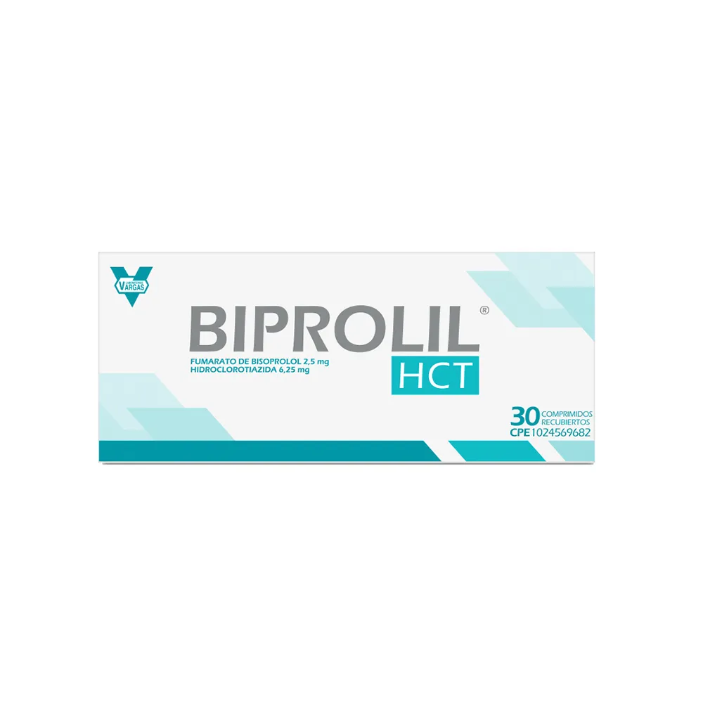 BIPROLIL® HCT 2,5mg-6,25mg COMPRIMIDOS RECUBIERTOS Fumarato de Bisoprolol – Hidroclorotiazida - Image 2