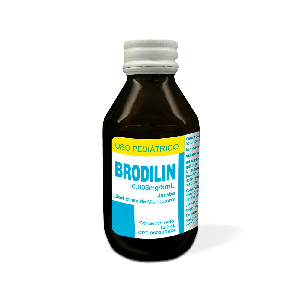 BRODILIN 0,005mg/ 5mL SOLUCIÓN ORAL EN GOTAS Clorhidrato de Clenbutero - Image 2