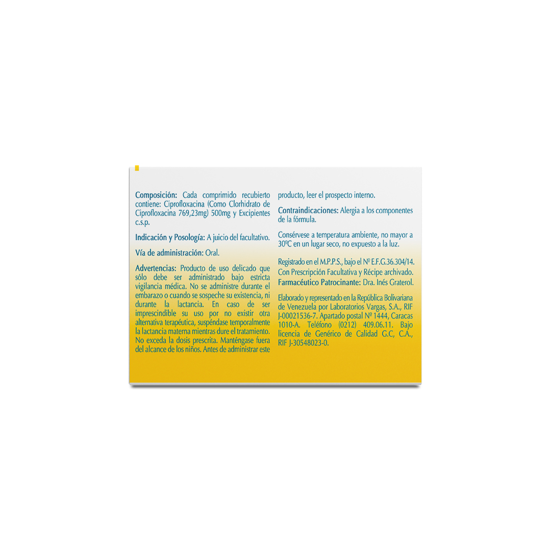 CIPROFLOXACINA 500 MG x 6 COMPRIMIDOS REC. - Image 3