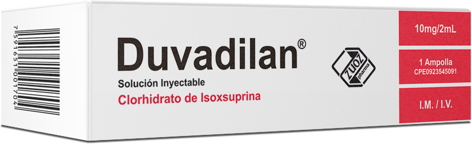 DUVADILAN 10mg/2mL SOL. INY. AMPOLLA X 1