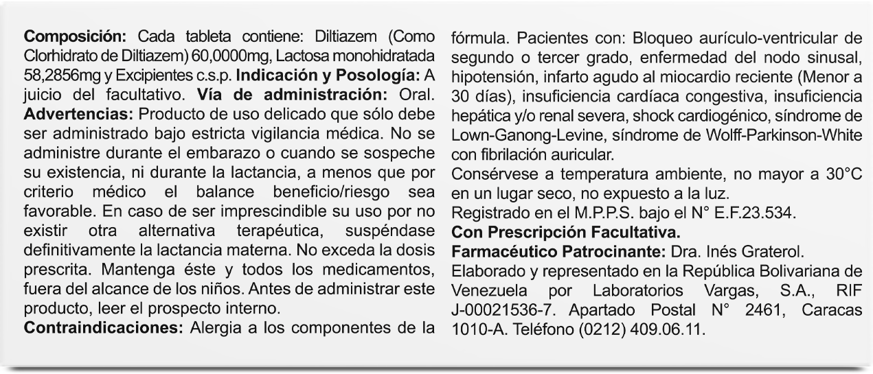 ACALIX 60mg TABLETAS DILTIAZEM - Image 5