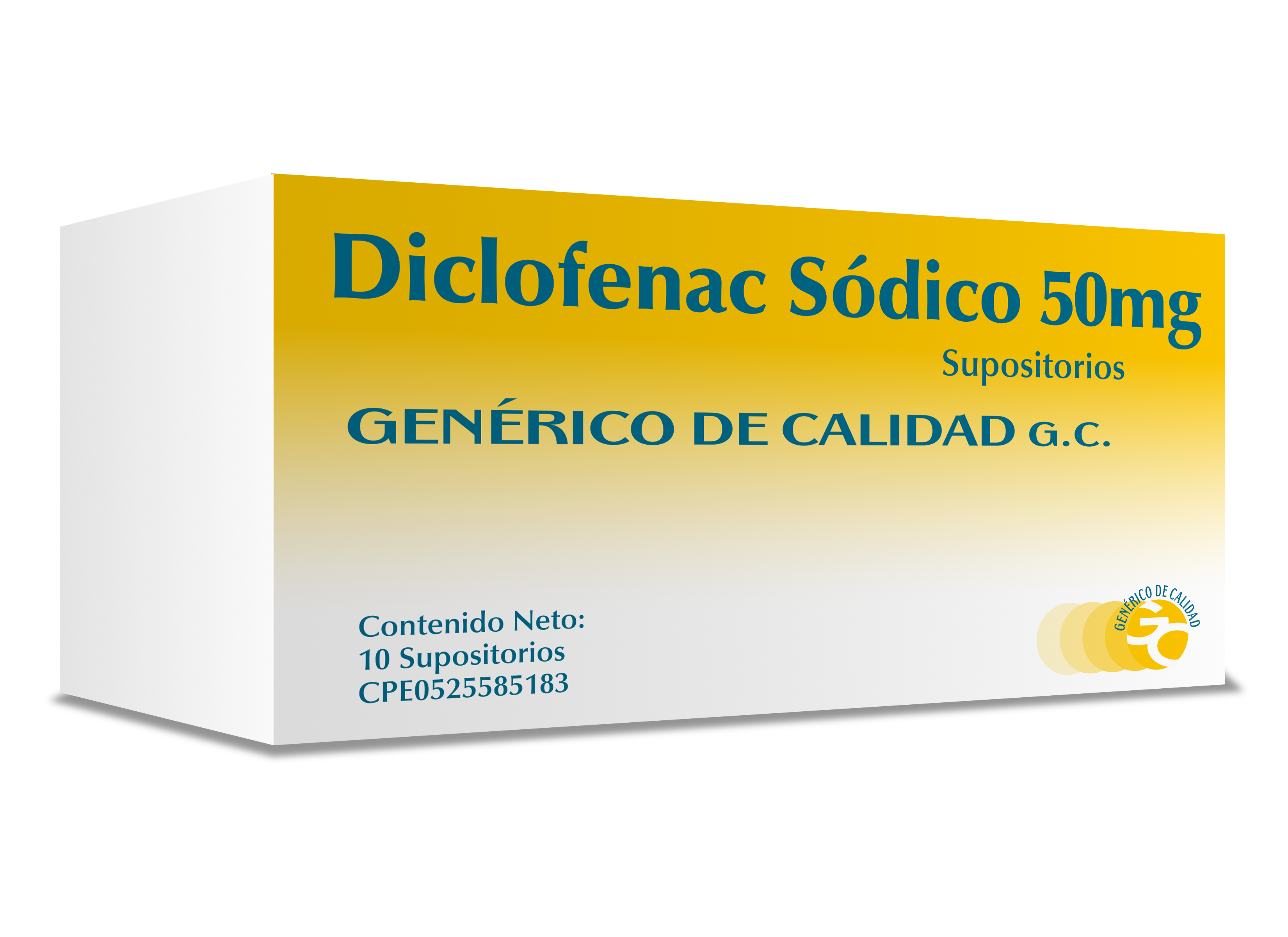 DICLOFENAC SODICO 50MG SUPOSITORIOS x10